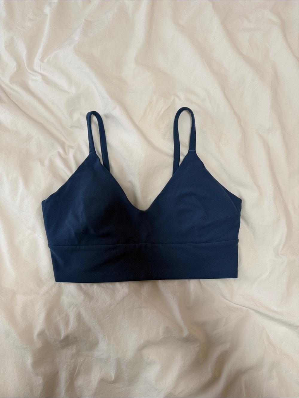 Lululemon Blue Twill Focuser Bra Size Small